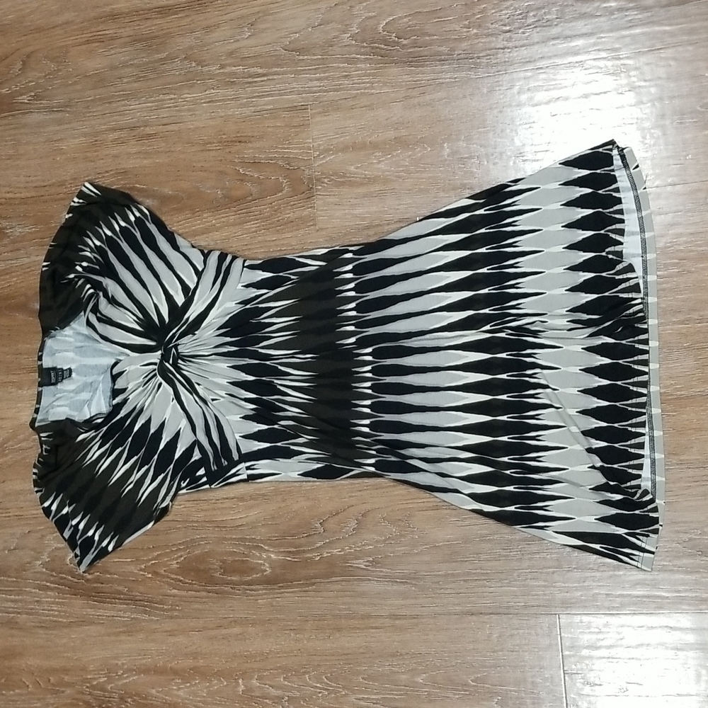 (M) Esprit Collection Printed Dress Vacation Beach Casual Travel Coastal Comfy